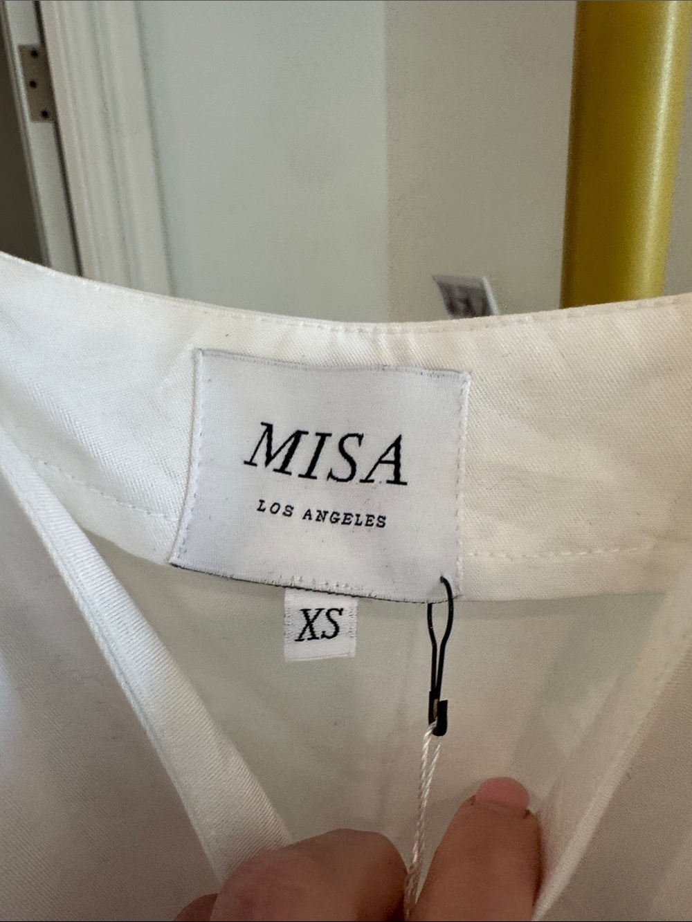Misa Los Angeles Marcela White Eyelet Cotton Cami Tank - Picture 5 of 5